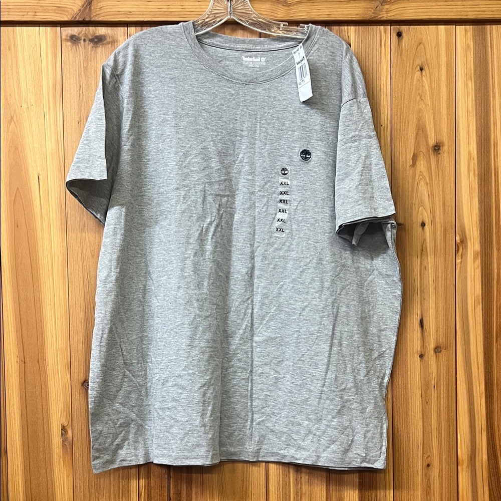 NWT- Timberland Heather Gray Men's Short Sleeve Tee